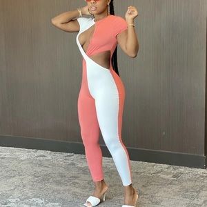 Peachy cutout jumpsuit
